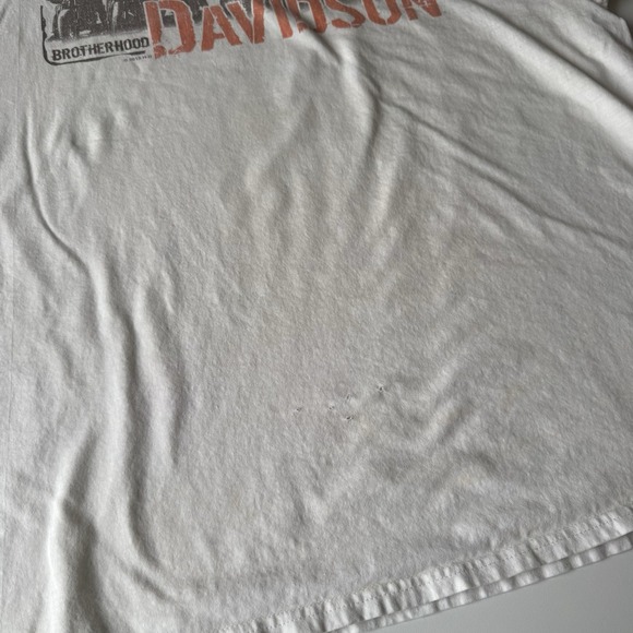 Harley-Davidson Brotherhood Motorcycles T Shirt 2X Vintage Distressed Y2K - Picture 4 of 8